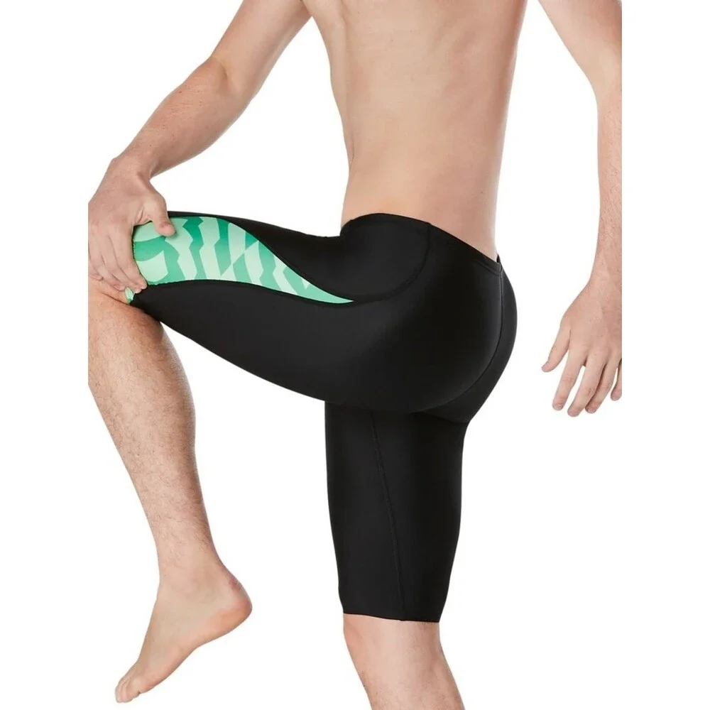 Speedo Pro LT Vortex Maze Jammer Swimsuit - Size 30 Mens - Black / Green